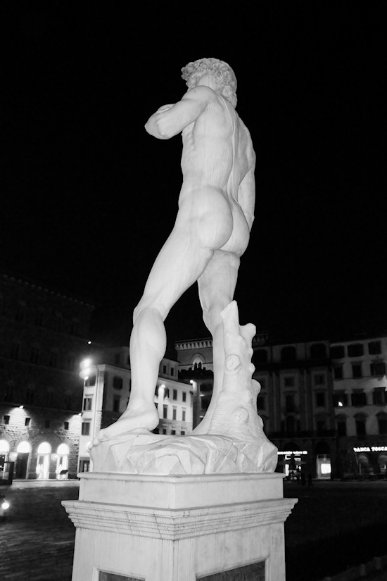 Florence: Michelangelo's David in front of the Palazzo Vecchio