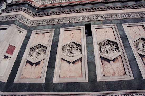 Florence: Marble panels of the Basilica di Santa Maria del Fiore