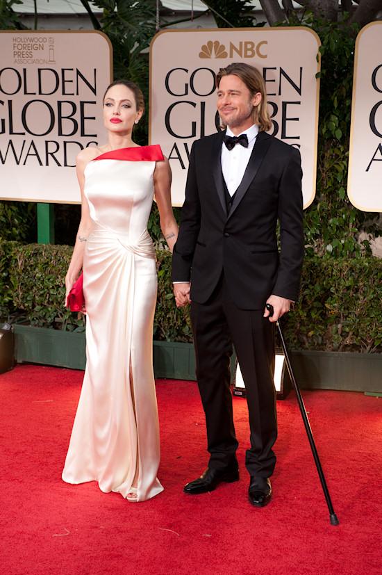 Angelina Jolie and Brad Pitt @ Golden Globe Awards 2012