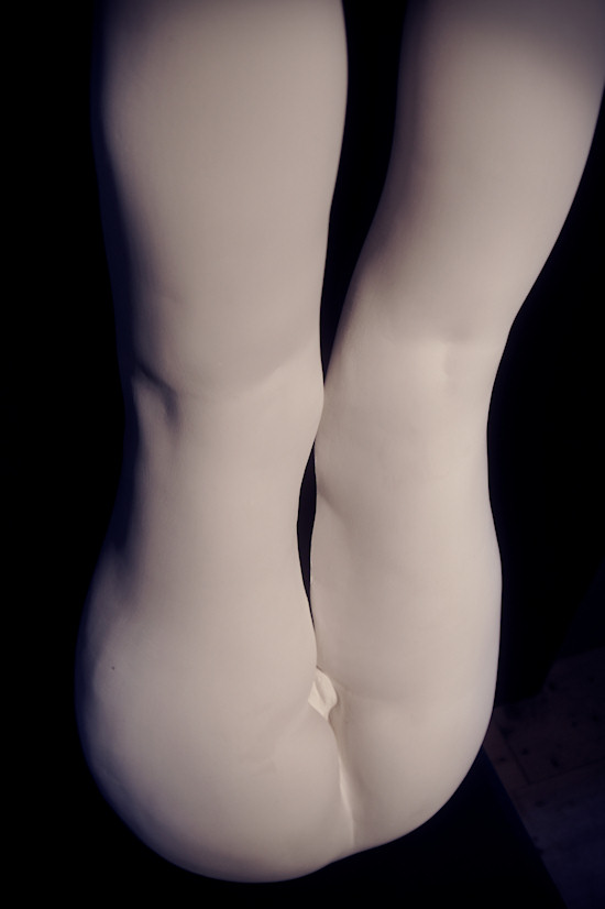 Plaster Sculpture by Juno: Female Legs and Bottom