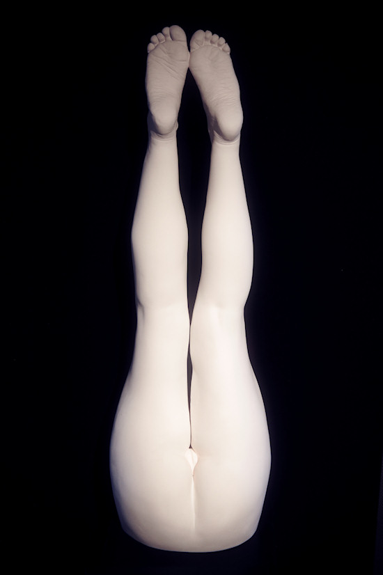 Plaster Sculpture by Juno: Female Legs and Bottom