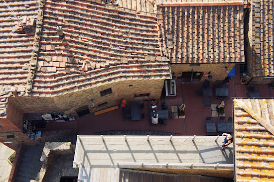 View over Vinci, Italy