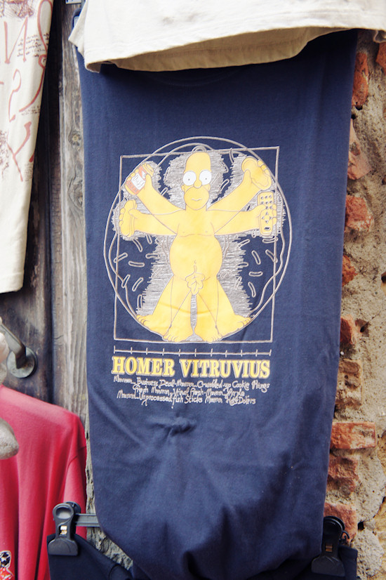 Homer (Simpson) Vitruvius T-shirt