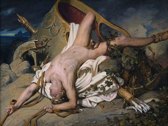 Nude Men: Joseph-Désiré Court, Death of Hippolytos, 1828