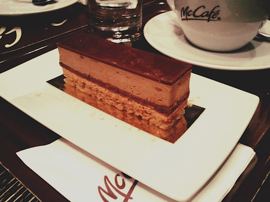 Nougat Temptation Cake @ McDonald's McCafe, Wien