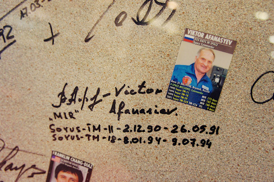 Autograph of cosmonaut Viktor Afanasyev @ Space Expo Noordwijk, the Netherlands