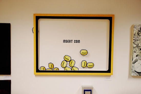 "Insert Coin" by Robinizer @ We Love 8-Bit exhibition Vienna