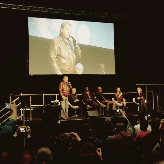 William Shatner opening the TNG reunion session @ Destination Star Trek Germany 2014