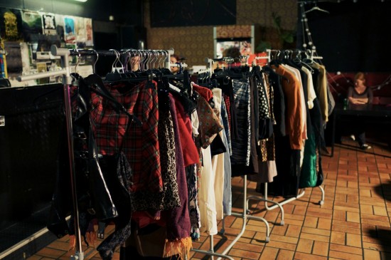 Clothes racks @ Lani's Rock'n Vintage Fashion Swap Linz