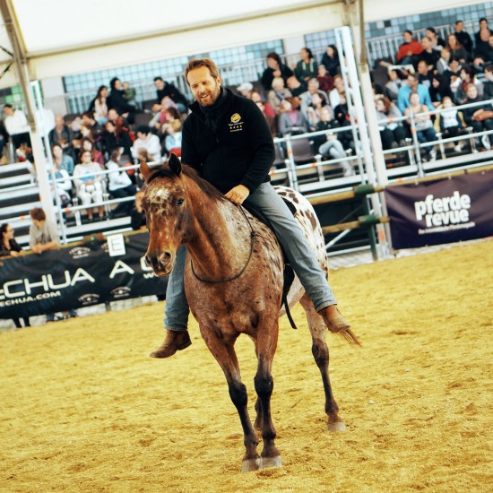 Parelli instructor Michael Grohmann @ Apropos Pferd Horse Fair Arena Nova