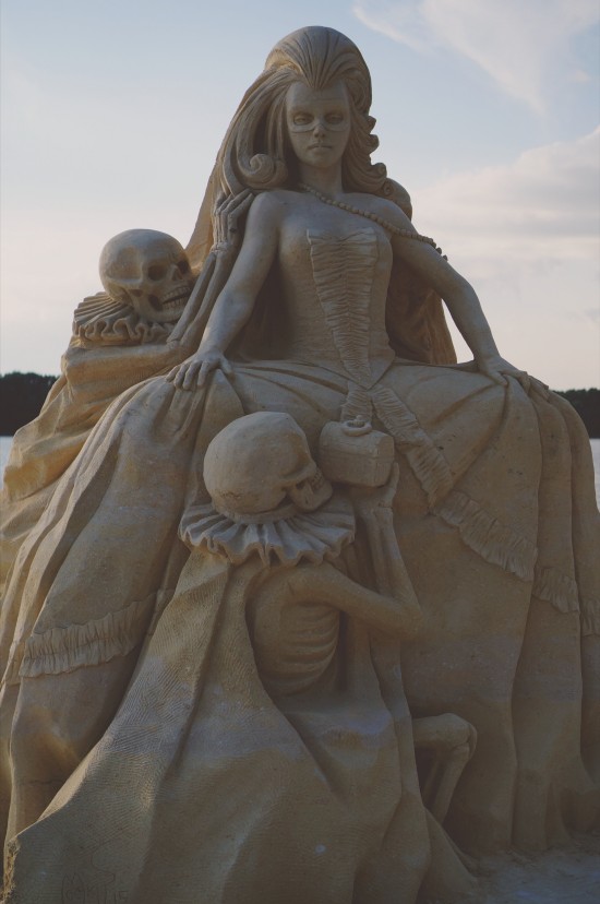 Marie Antoinette sand sculpture @ Ruse Sandfest