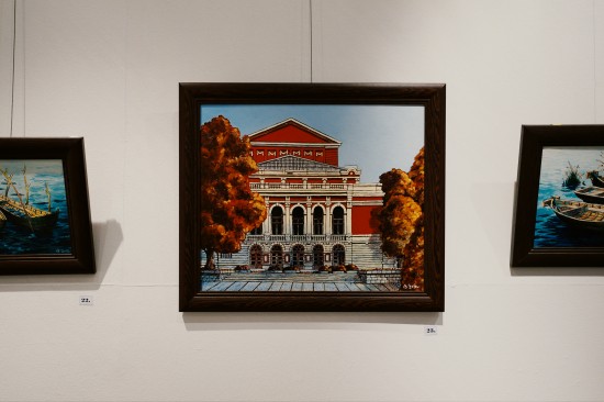 Painting Ruse State Opera House by Dimitar Sterev