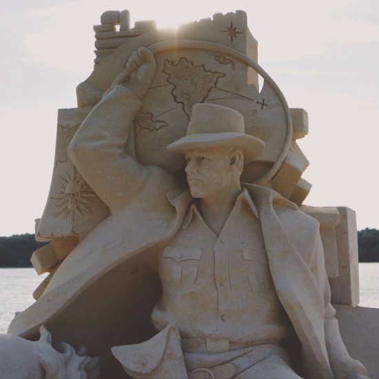 "Indiana Jones" sand sculpture by Ilya Filimontsev (Russia)@ Ruse Sandfest 2015