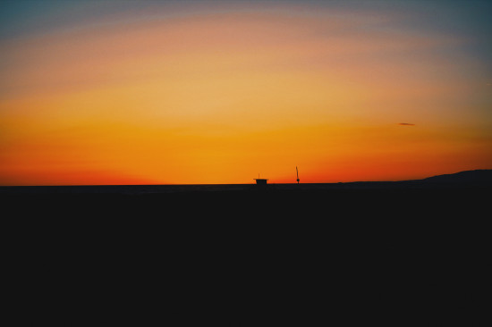 Sunset in Los Angeles, Venice Beach