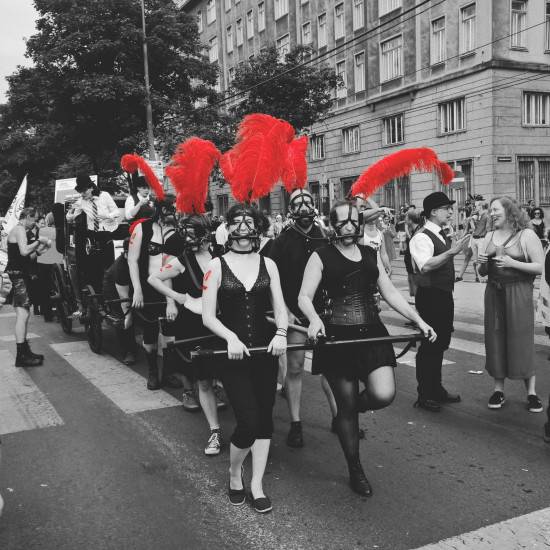 Ponies at the Rainbow Parade, Regenbogenparade, Euro Pride Wien 2019