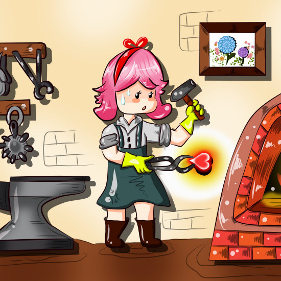 Blacksmith Apprentice CryptoArt by Equipodelta