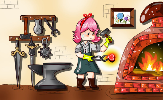 Blacksmith Apprentice CryptoArt by Equipodelta