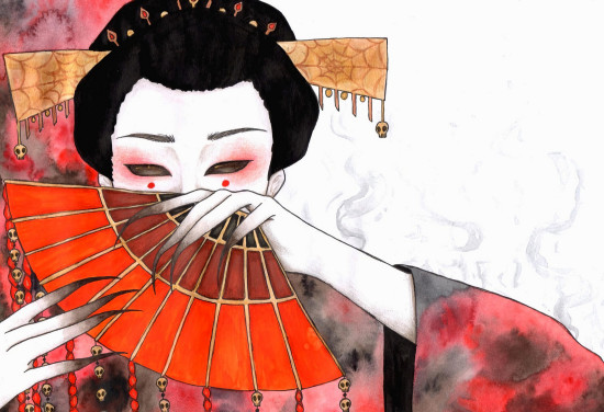 Evil Geisha Crypto Art by Lizano