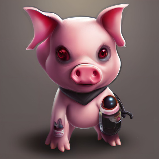 AI-generated Cyber Piggy