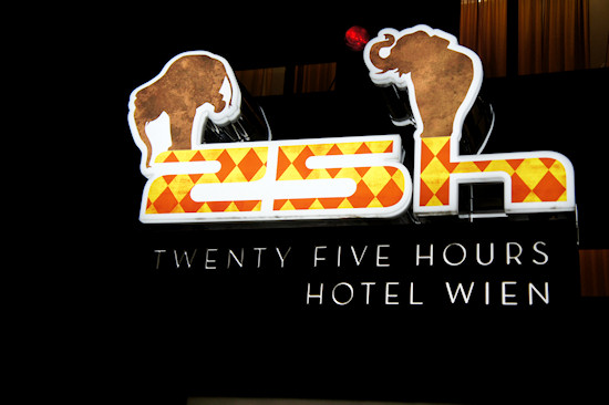 25hours Hotel Vienna Hotel Sign