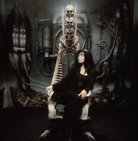 HR Giger Debbie Harry on a Hakronnen-Capo-Chair