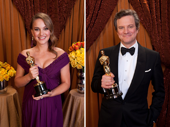 Oscars 2011 Natalie Portman and Colin Firth