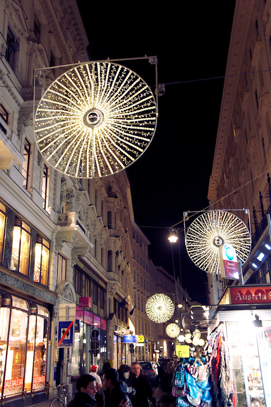 Xmas Lights Vienna: Spiegelgasse