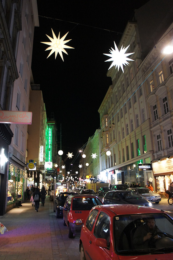 Xmas Lights Vienna: Neubaugasse